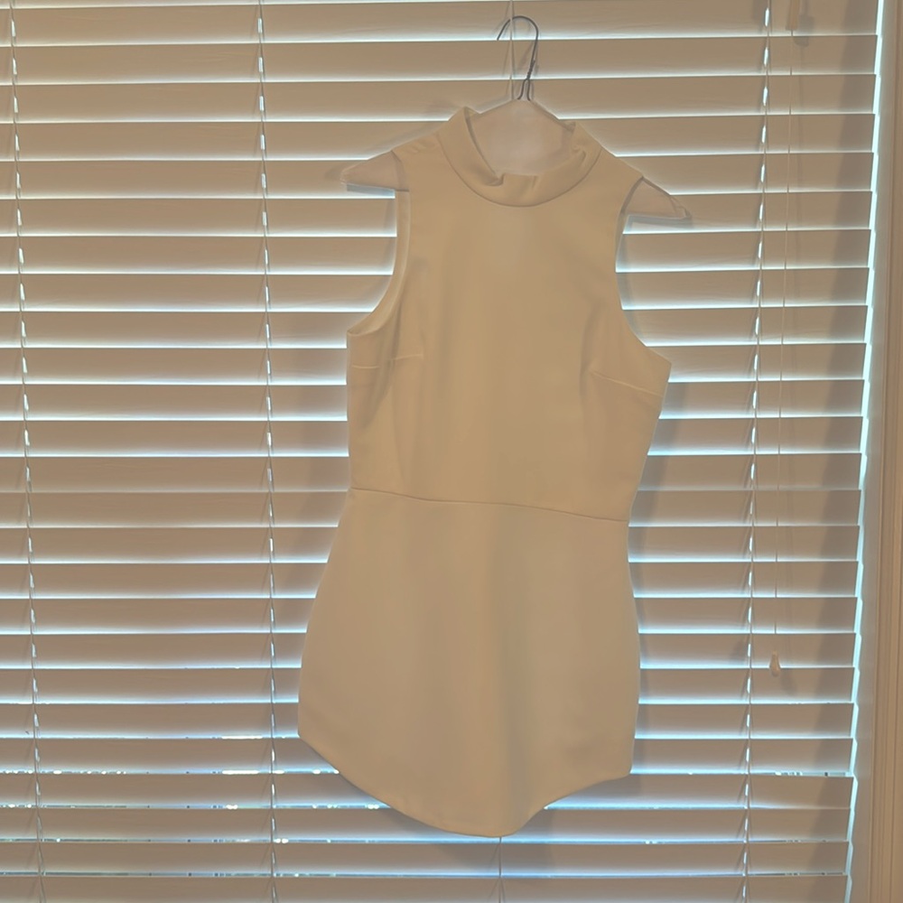 Amanda Uprichard mini white dress. Worn once for engagement photos. Dry cleaned.